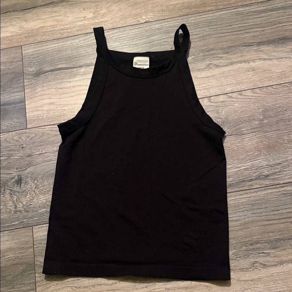 No Boundaries Black Tank Top